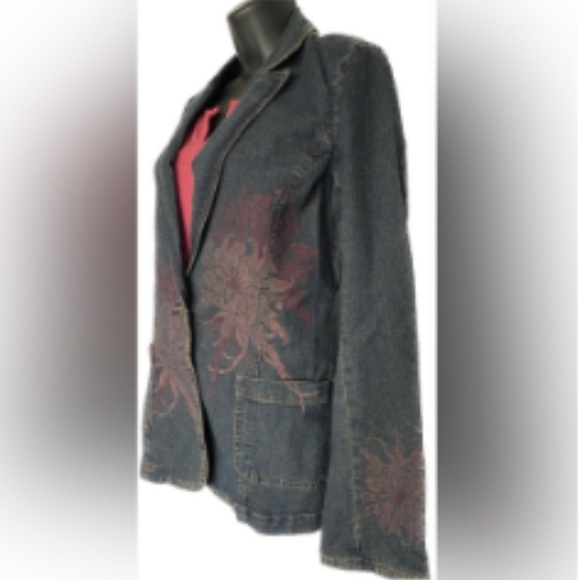 LIKE NEW WALLIS DENIM JEAN JACKET US12 ⭐️ - Picture 2 of 16